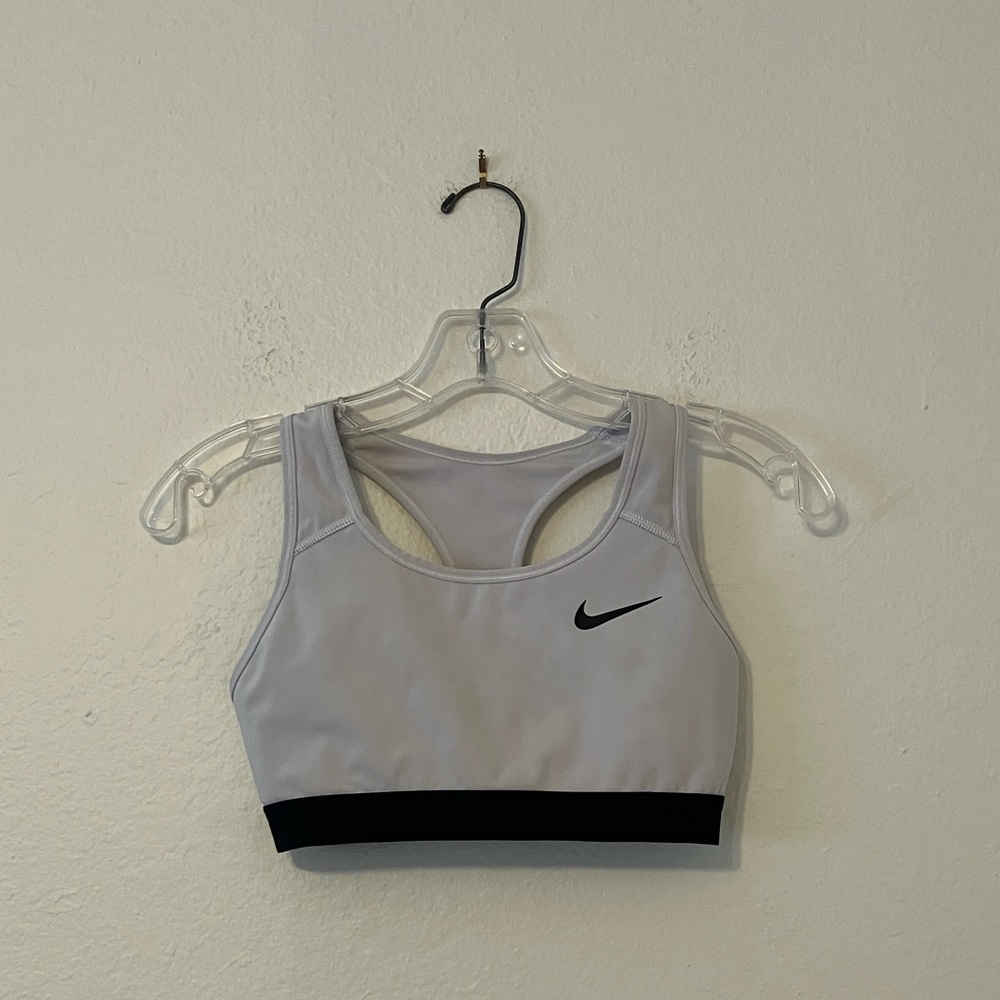 White Nike Sports Bra